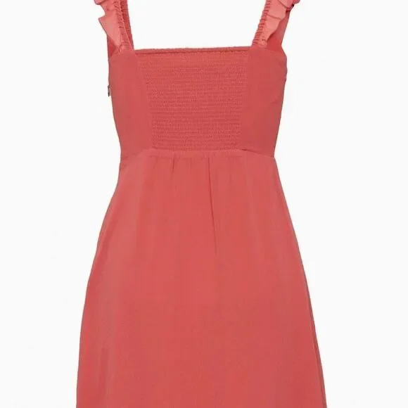 Aritzia Women's Flutter Sleeve Dress Size 12 - Picture 7 of 8